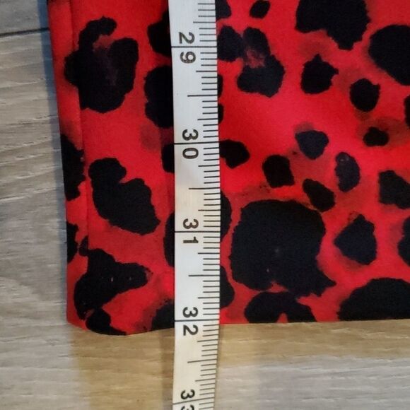NWT Betsey Johnson  Red Leopard Printed Dress 2P - Picture 6 of 8